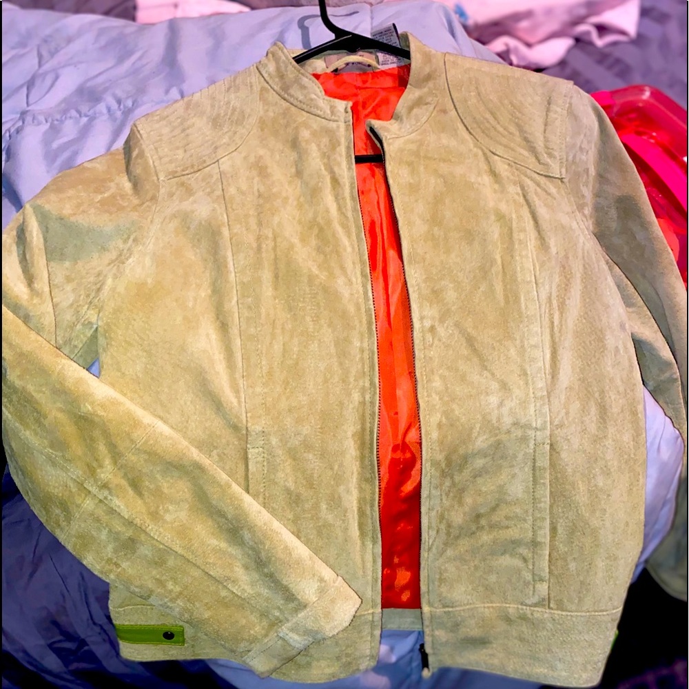 Lime suede jacket